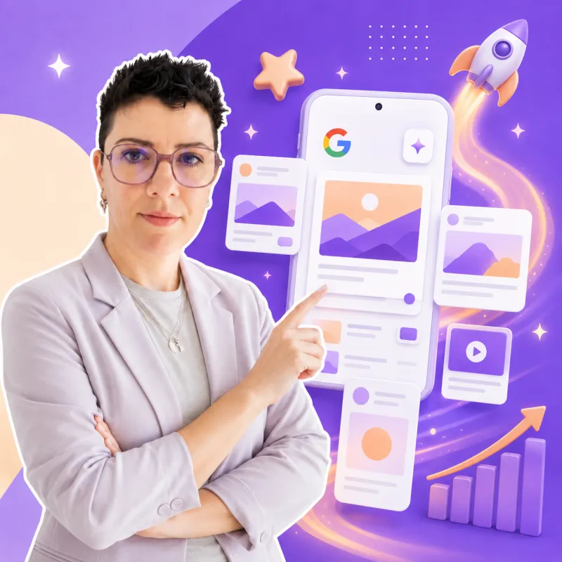 Jennifer Larcher spécialiste Google Discover générant du trafic mobile